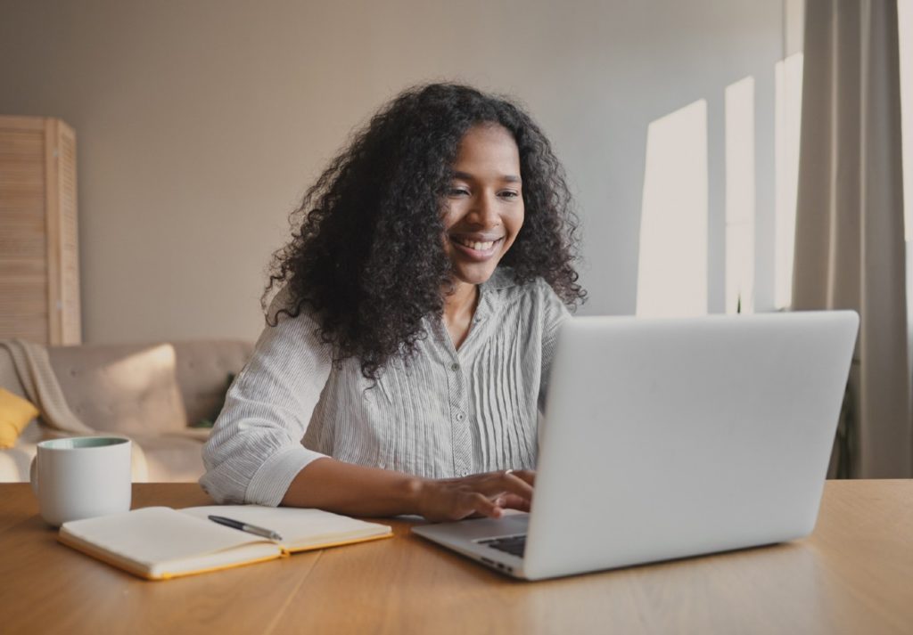 Student on Laptop