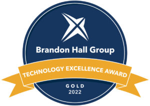2022 Brandon Hall Awards Excellence in Technology Gold badge