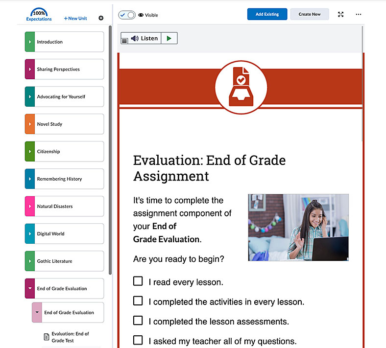 D2L Adventure US ELA Grade 7