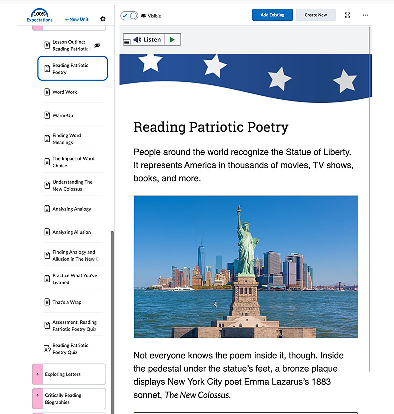 D2L Adventure US ELA Grade 8