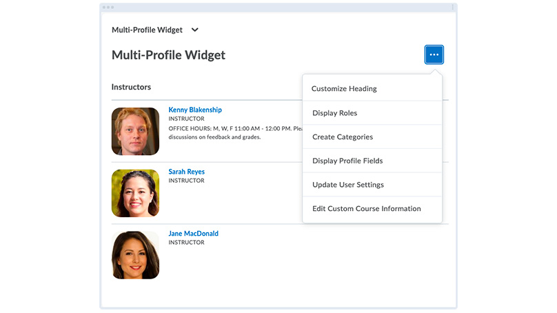 Multi-Profile Widget