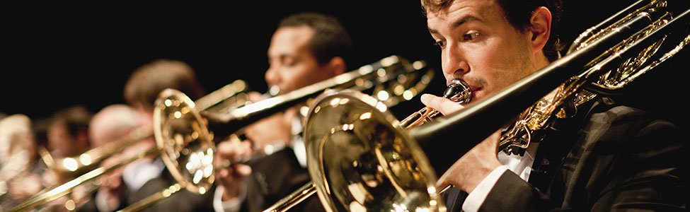 Orchestra People Playing Trumpets
