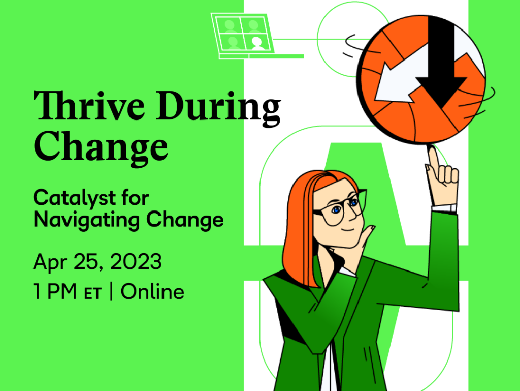 thrive during change webinar promo