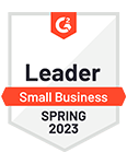 G2 Badge - Leader Small Business Spring 2023